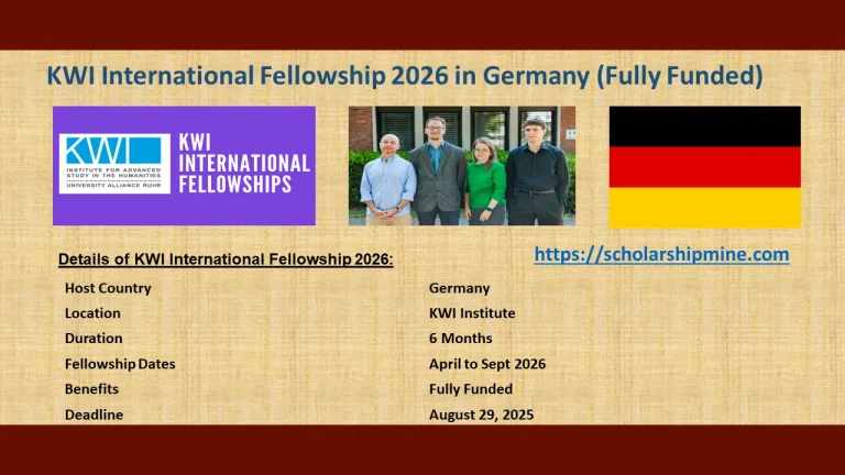 KWI International Fellowship 2026 in Germany (Fully Funded)