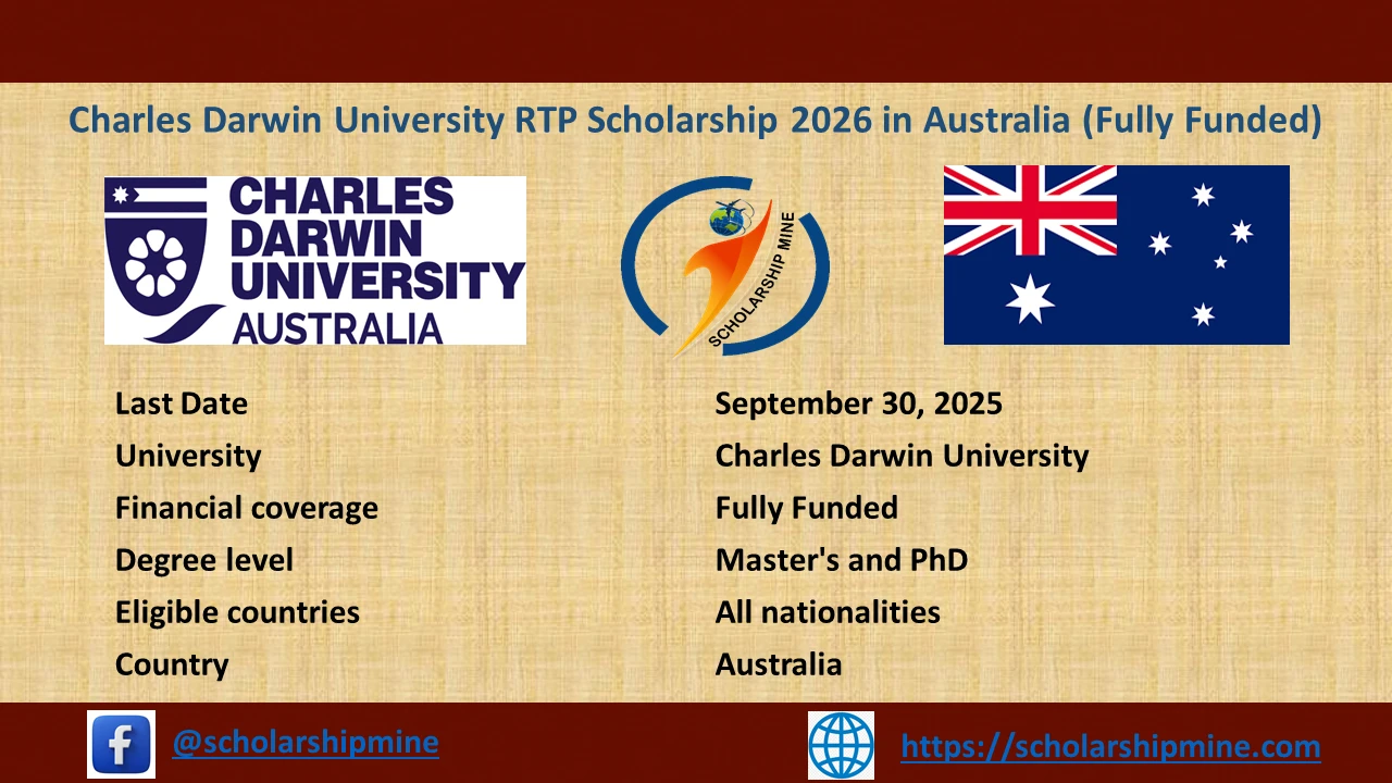 You are currently viewing Charles Darwin University RTP Scholarship 2026 in Australia (Fully Funded)