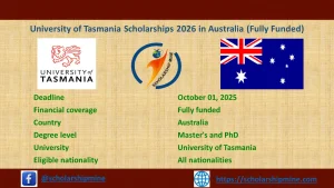 Read more about the article University of Tasmania Scholarships 2026 in Australia (Fully Funded)