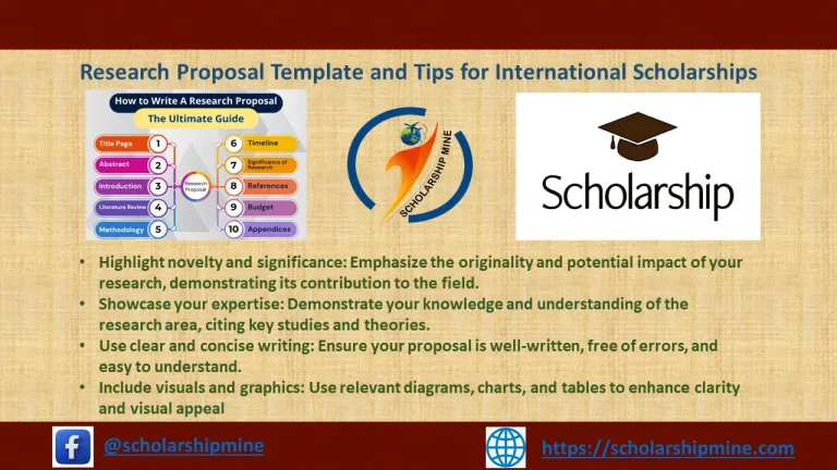 Research Proposal Template and Tips for International Scholarships
