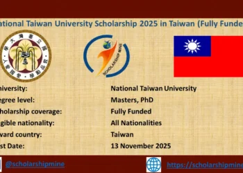 National Taiwan University Scholarship 2025 in Taiwan (Fully Funded)