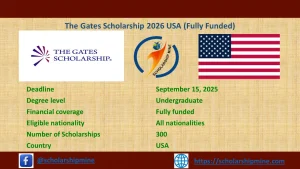 Read more about the article The Gates Scholarship 2026 USA (Fully Funded)