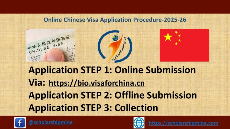 Online Chinese Visa Application Procedure 2025-26