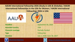 Read more about the article AAUW International Fellowships 2026 in USA