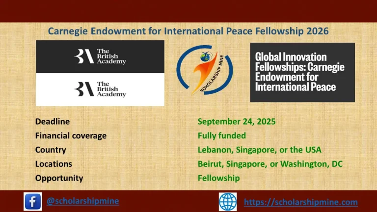Carnegie Endowment for International Peace Fellowship 2026