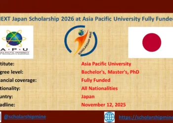 MEXT Japan Scholarship 2026 at Asia Pacific University Fully Funded)