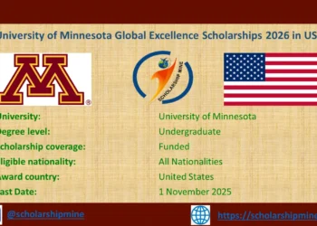 University of Minnesota Global Excellence Scholarships 2026 in USA