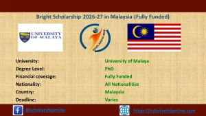 Read more about the article Bright Scholarship 2026-27 in Malaysia (Fully Funded)