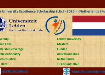 Leiden University Excellence Scholarship (LExS) 2026 in Netherlands (Funded)