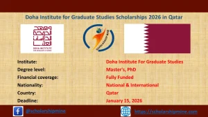Read more about the article Doha Institute for Graduate Studies Scholarships 2026 in Qatar
