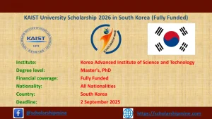 Read more about the article KAIST University Scholarship 2026 in South Korea (Fully Funded)