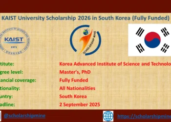 KAIST University Scholarship 2026 in South Korea (Fully Funded)