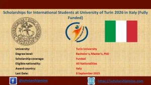 Read more about the article Scholarships for International Students at University of Turin 2026 in Italy (Funded)