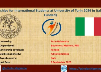 Scholarships for International Students at University of Turin 2026 in Italy (Funded)