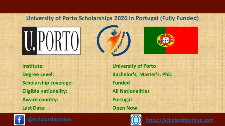 University of Porto Scholarships 2026 in Portugal (Fully Funded)