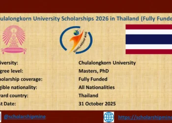 Chulalongkorn University Scholarships 2026 in Thailand (Fully Funded)