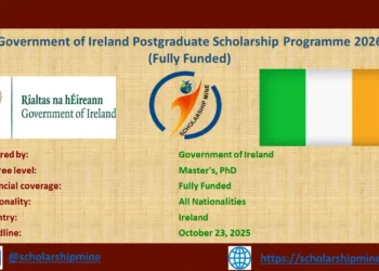 Government of Ireland Postgraduate Scholarship Programme 2026 (Fully Funded)