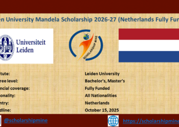 Leiden University Mandela Scholarship 2026-27 (Netherlands Fully Funded)