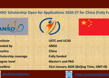 ANSO Scholarship for Young Talents 2026-27 in China (Fully Funded)