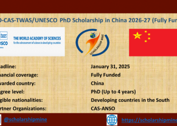 ANSO-CAS-TWAS/UNESCO PhD Scholarship in China 2026-27 (Fully Funded)