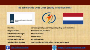 Read more about the article NL Scholarship 2025-2026 (Study in Netherlands)