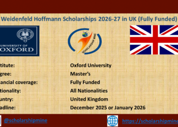 Weidenfeld Hoffmann Scholarships 2026-27 in UK (Fully Funded)