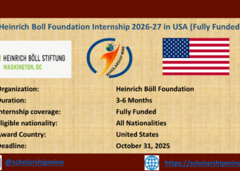 Heinrich Boll Foundation Internship 2026-27 in USA (Fully Funded)