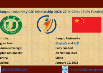 Jiangsu University CSC Scholarship 2026-27 in China (Fully Funded)