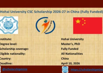 Hohai University CSC Scholarship 2026-27 in China (Fully Funded)
