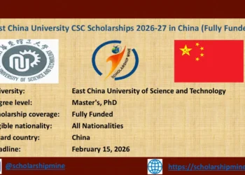 East China University CSC Scholarships 2026-27 in China (Fully Funded)