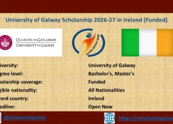 University of Galway Scholarship 2026-27 in Ireland (Funded)