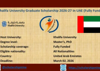 Khalifa University Graduate Scholarship 2026-27 in UAE (Fully Funded)