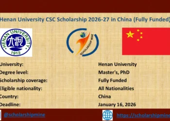 Henan University CSC Scholarship 2026-27 in China (Fully Funded)