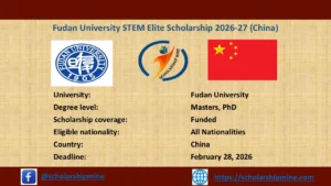 Read more about the article Fudan University STEM Elite Scholarship 2026-27 (China)