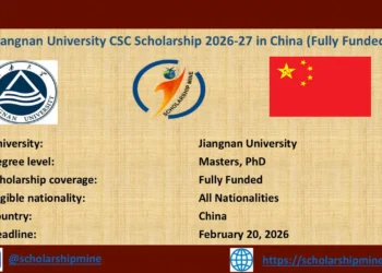 Jiangnan University CSC Scholarship 2026-27 in China (Fully Funded)