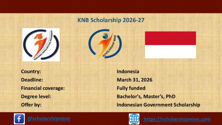 KNB Scholarship 2026-27 (Fully Funded)