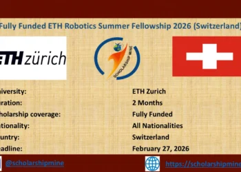 Fully Funded ETH Robotics Summer Fellowship 2026 (Switzerland)