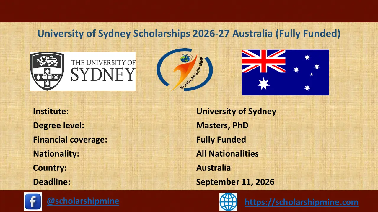 Read more about the article University of Sydney Scholarships 2026-27 Australia (Fully Funded)