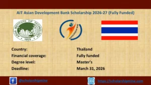 Read more about the article AIT Asian Development Bank Scholarship 2026-27 (Fully Funded)