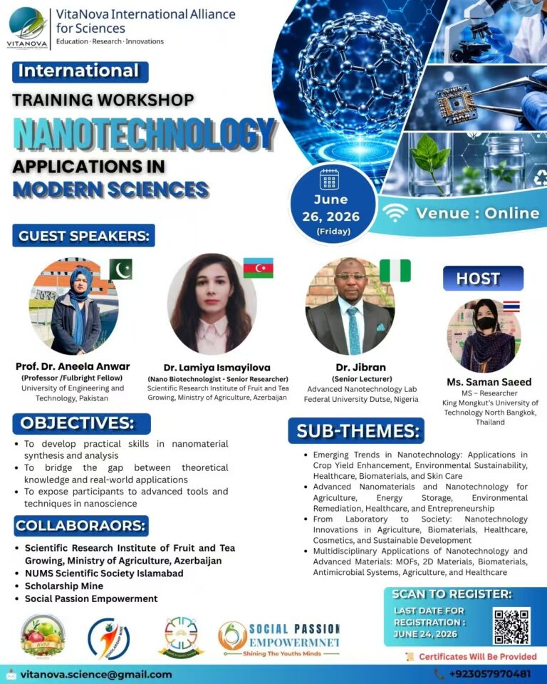 International Training Workshop on Nanotechnology: Applications in Modern Sciences